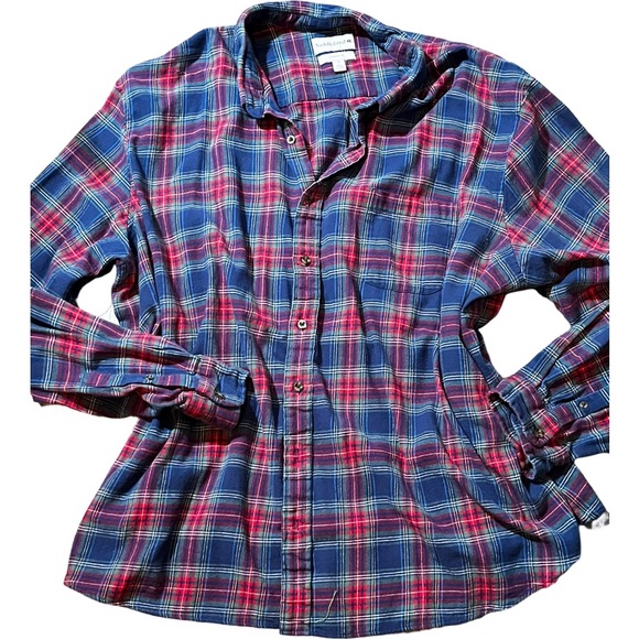 HP:Ladies classic fit Saddlebred 4X  plaid button down shirt fall flannel style - Picture 2 of 13